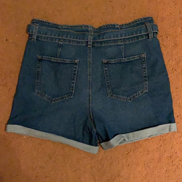 ana paperbag blue jean shorts - Picture 2 of 7